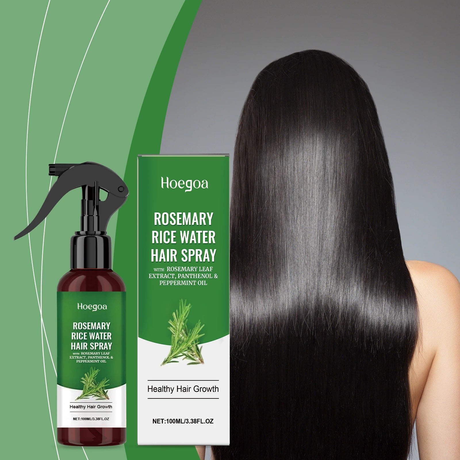 HOEGOA Rosemary Hair Growth Spray – Anti-Baldness Scalp Treatment Hair Growth Spray Oasis Select