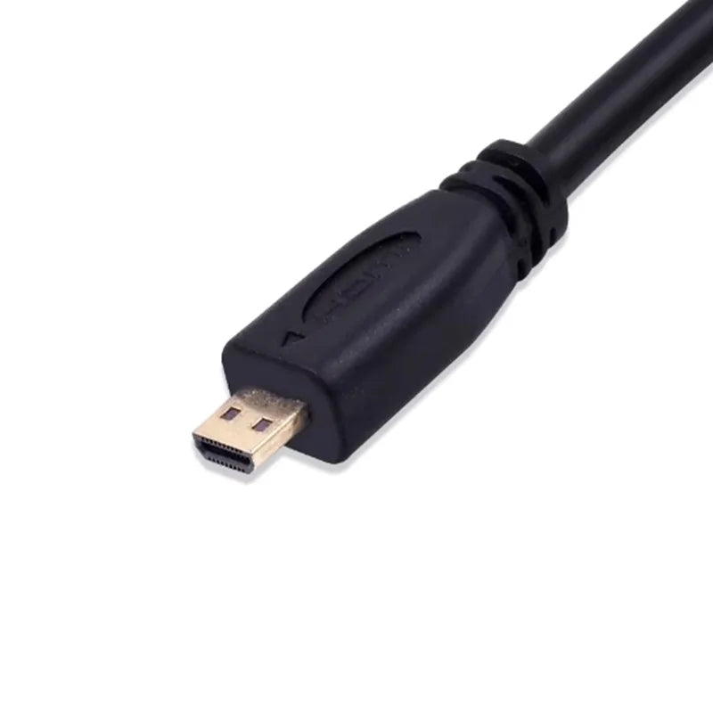 Micro HDMI to VGA Connector Adapter Micro HDMI Male to VGA Female Video cable Converter Adapter for Laptop Projector HDTV Cable Oasis Select