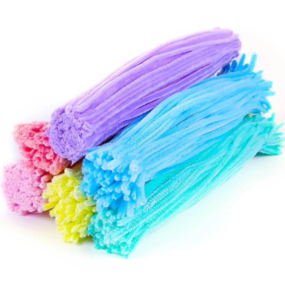 100pcs Mix Color Craft Wire for Handicrafts Twisting Stick DIY for Bouquets Halloween Christmas Easter Hair Jewelry Making Oasis Select