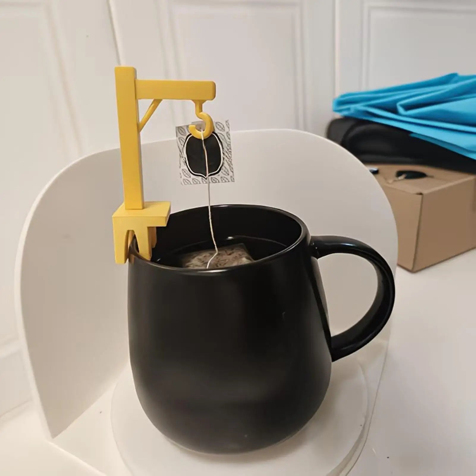 1PC Tea Bag Holder Creative Mini Tea Bag Hanger Reusable Anti-Drop Cup Edge Tea Fixing Clips Home Office Kitchen Brewing Tools Oasis Select