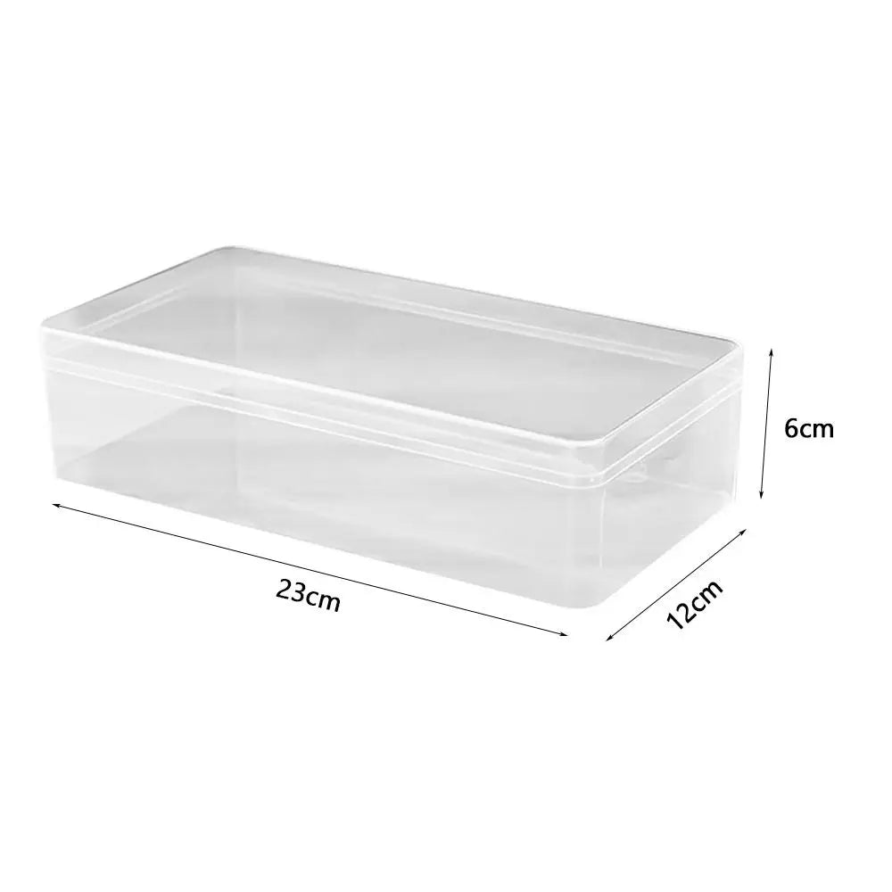 Thickened Acrylic Storage Box Rectangular Transparent Box Multisize Food Candy Storage Container Protection Showcase Packing Box Oasis Select 23x12x6cm
