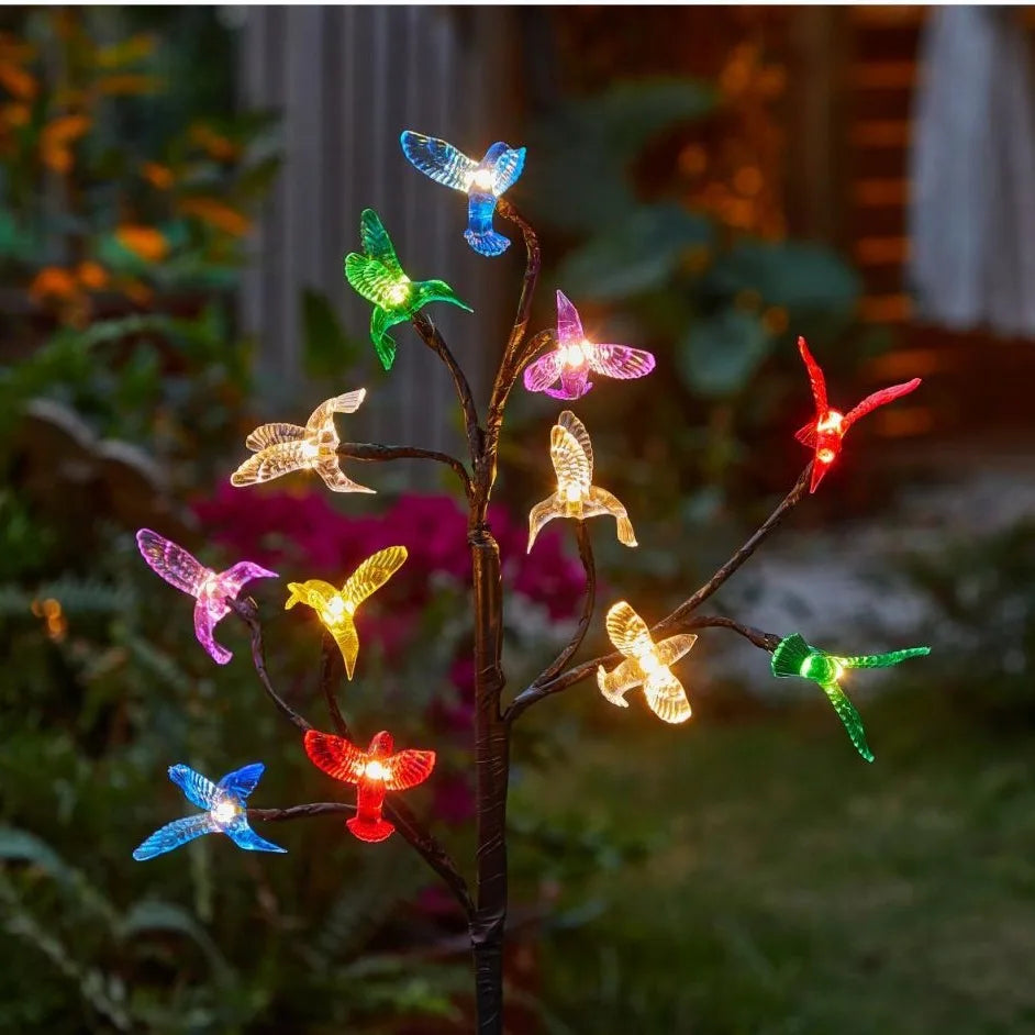 Best-selling Garden Solar Hummingbird Branch Light, Firefly LED Garden Outdoor Lawn Light Oasis Select