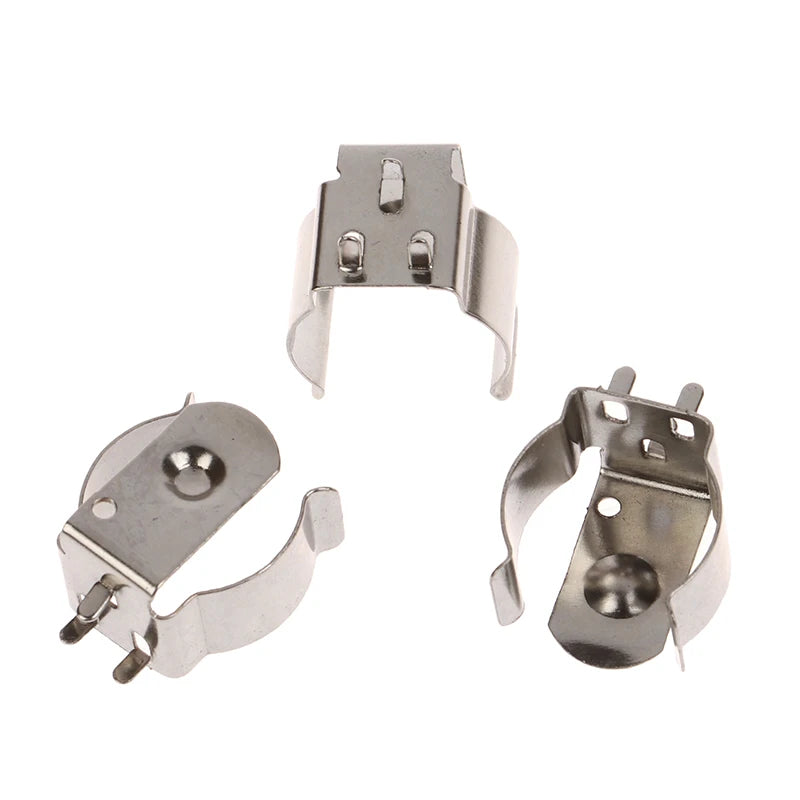 10-Pack Nickel Plated 18650 Battery Contact Clips | Spring Steel