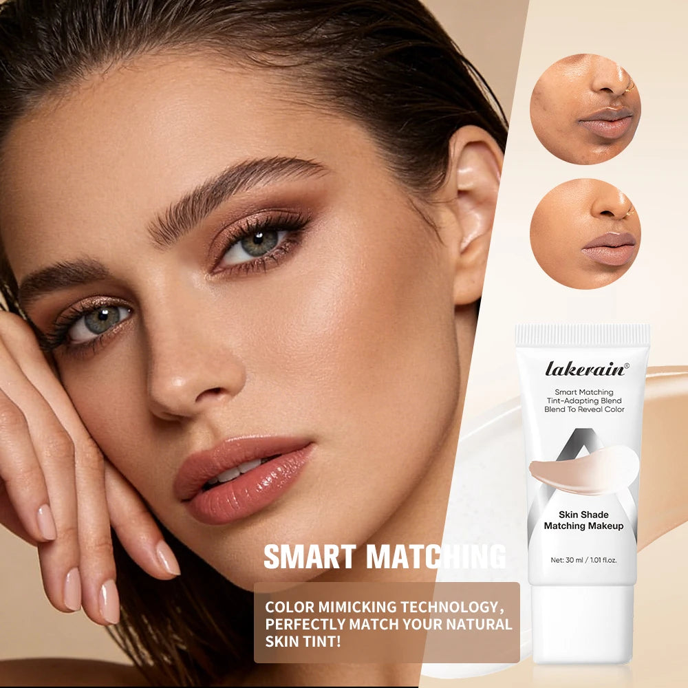 Lakerain Color-Changing Foundation SPF15 | Shade Matching Liquid Foundation Oasis Select