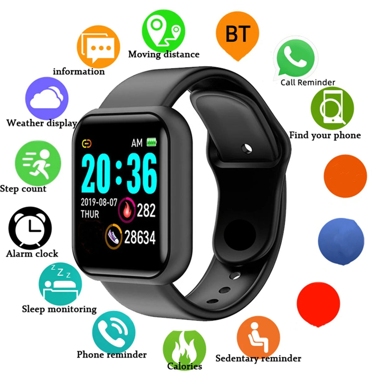 CHAONB Smartwatch – Fitness Tracker for Android & iOS | 1.44"