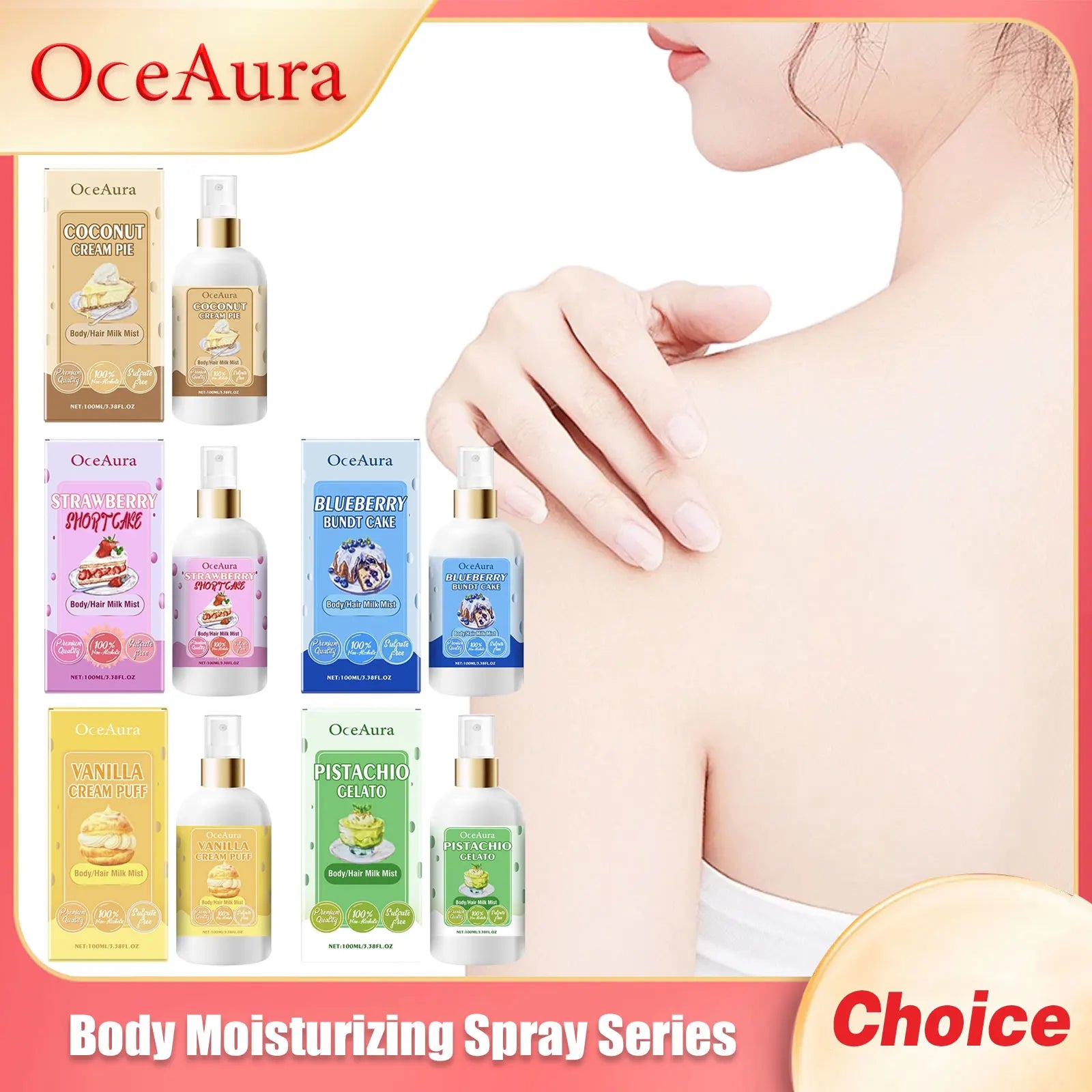 Original Body Moisturizing Spray Prevent Dry Skin Hair Lasting Fragrance Improve Dry Rough Nourishing Face Body Skin Care 100ml Oasis Select