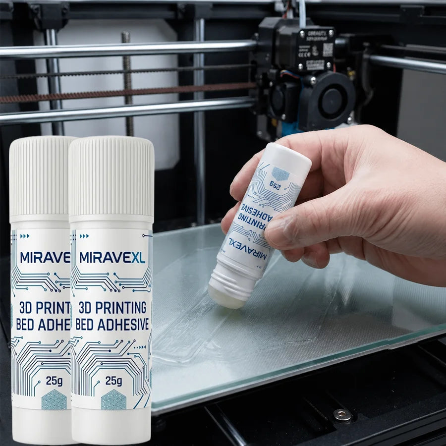 MIRAVEXL 3D Printer Adhesive Glue Stick Strong Adhesion for Glass Bed PLA Filament Anti-Warping Platform Washable Oasis Select