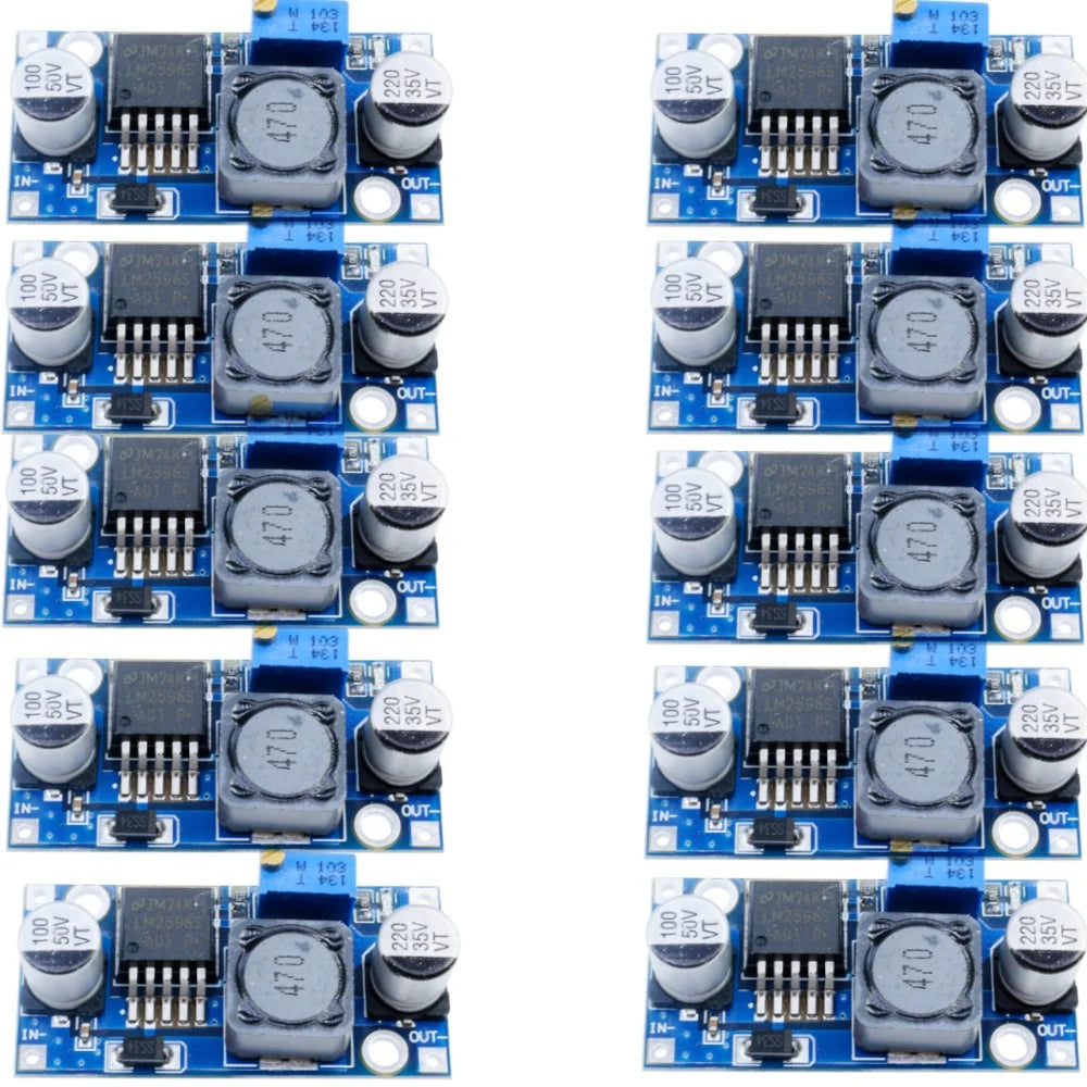1/5/10pcs LM2596 DC-DC Adjustable Buck Converter 3.2V~35V to 1.25-35V Power Supply Step Down Voltage Regulator Module Oasis Select 10pcs