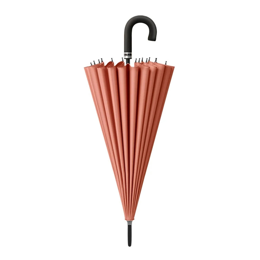 PEAKINBAGS 24-Rib UV Golf Umbrella – Large J Handle Windproof
