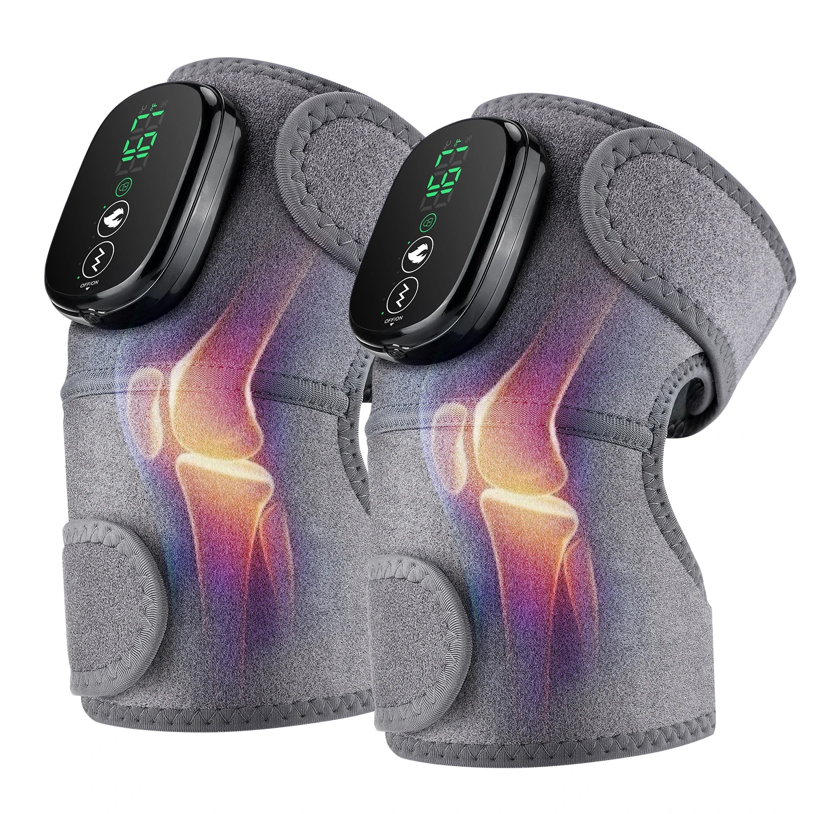 3-in-1 Heated Vibration Joint Massager | Knee, Shoulder & Elbow