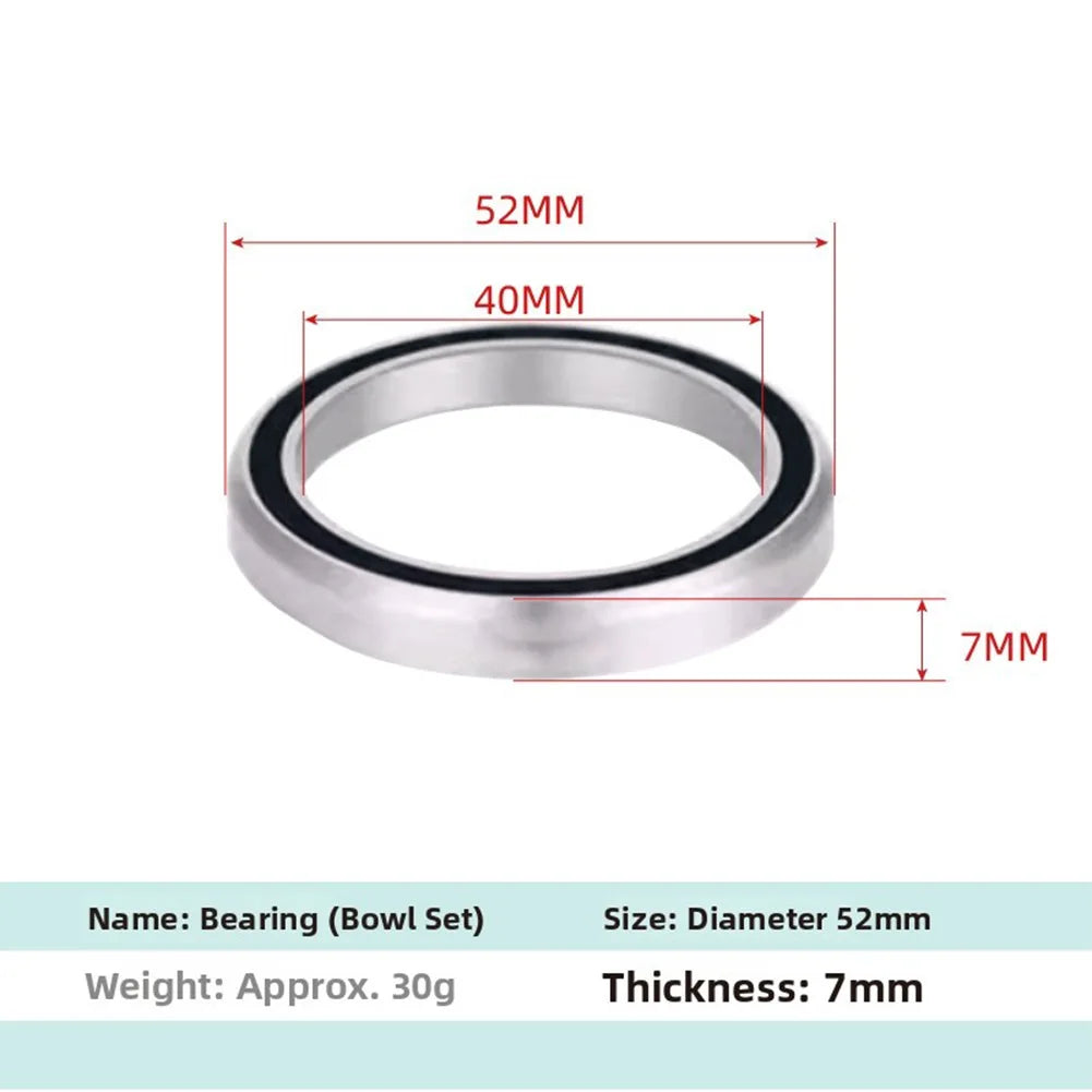 Bicycle Internal Cable Routing Headset Adapter 41.8 To 52mm Alloy Cup Converter For Road Bike Integrated Handlebar Parts Oasis Select 52mm bearing