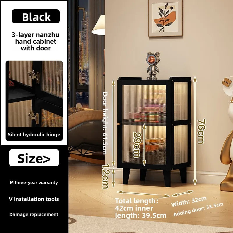 Floor-to-ceiling Bookcase Home Shelf Living Room Multi-layer Storage Locker With Cabinet Door Simple Wall Office Bookshelf Oasis Select 2nd floor with door