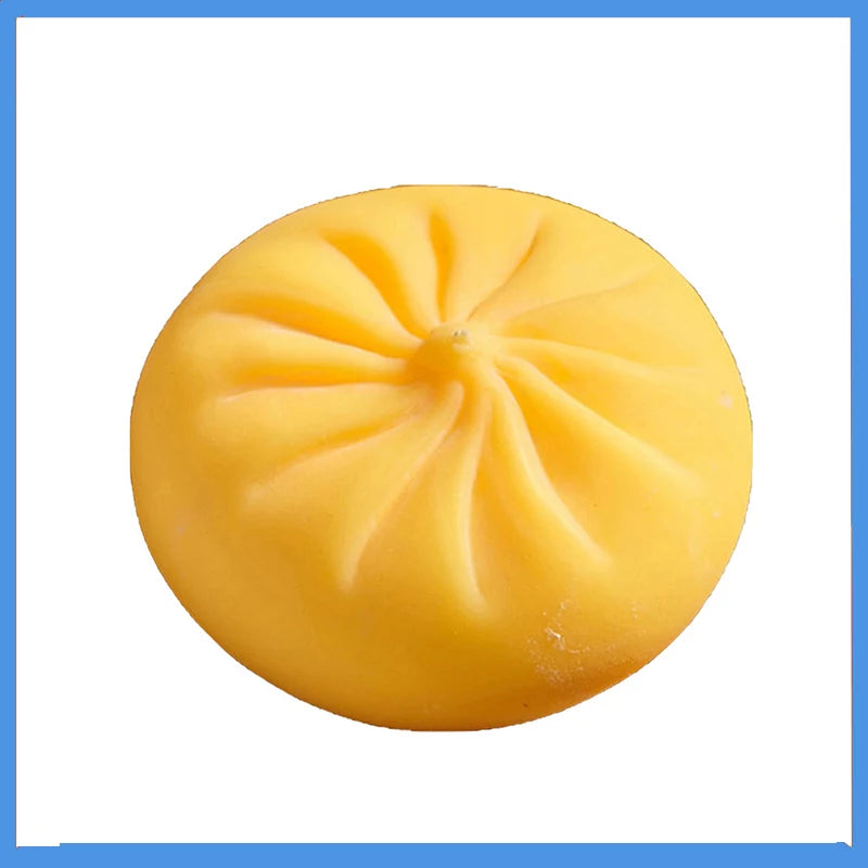 Colorful Dumpling Squishes Stress Balls Fidget Sensory Toys Simulation Food Squishies Bun with Steamer Squeeze Dough Ball Gifts Oasis Select H One Size