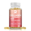 BEWORTHS Collagen Capsules Type I, II, III, V & X Hydrolyzes Protein Collagen Peptides Immune System and Skin, Joint Health Oasis Select 120pcs 3bottles United States