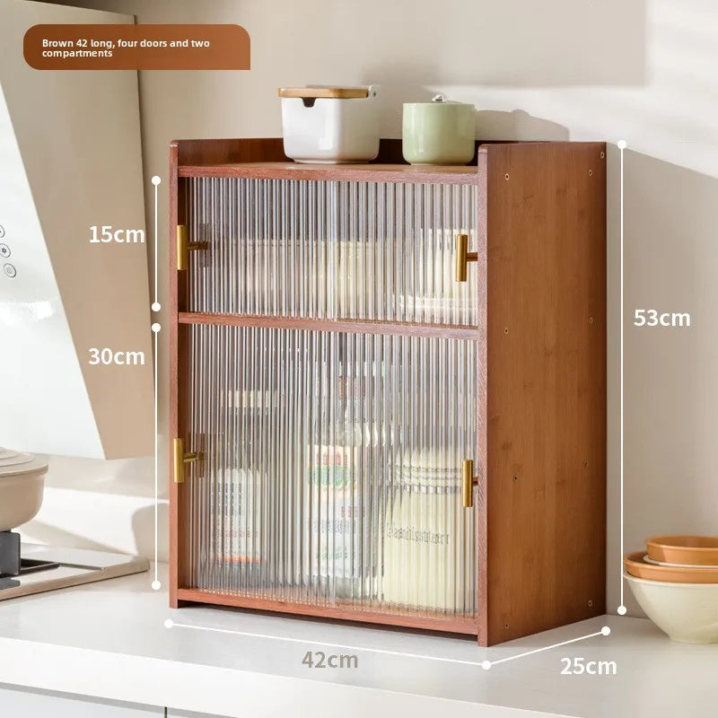 Kitchen locker countertop multi-functional square seasoning bowl storage box locker side water cup rack rack Oasis Select Type B 42cm