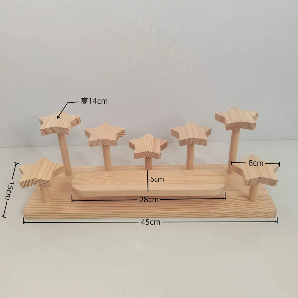 Wooden Display Stand – Jewelry, Succulents, Pastry & More