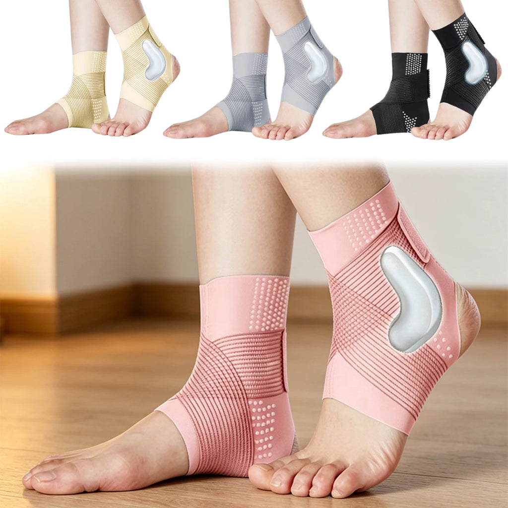 Elastic Ankle Brace with Adjustable Wraps | Gym & Outdoor Sports