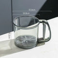 Plastic Semi-automatic Hand-held Flour Sifter Convenient Baking Flour Filter Home Kitchen Baking Sieve Bread Dessert Making Tool Oasis Select single-deck