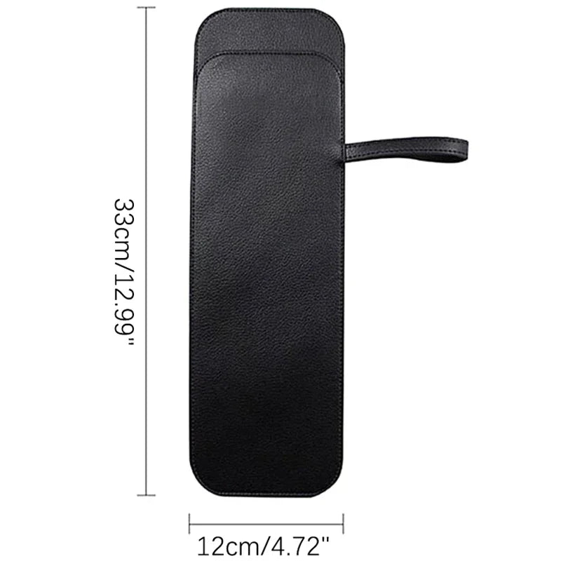 Black PU Leather Umbrella Cover Case Portable Waterproof Umbrella Storage Pocket Water Absorbent Umbrella Bag Ultrafine Oasis Select