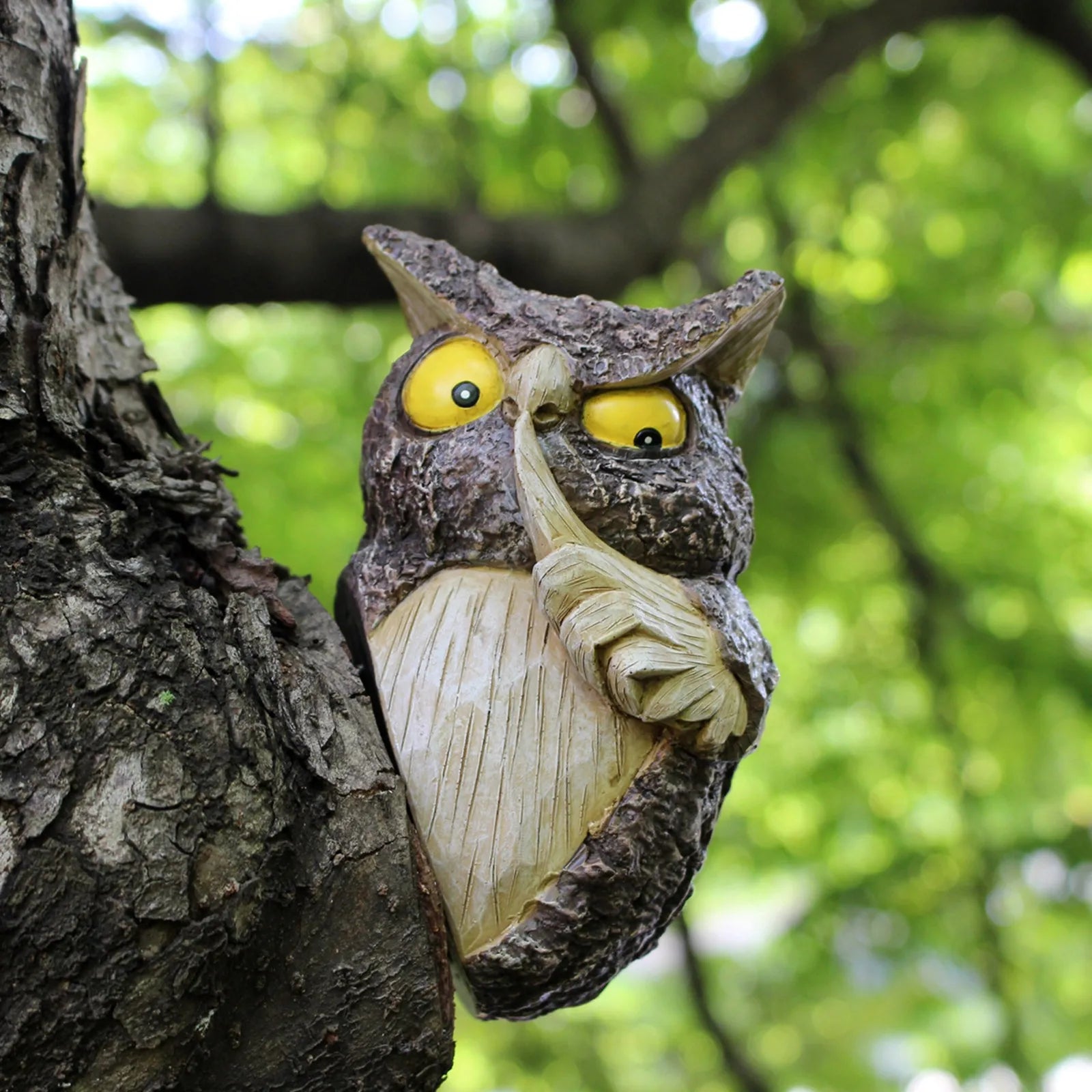 Owl Tree Hanging Garden Ornament – Resin Animal Decoration Garden Tree Ornament Oasis Select