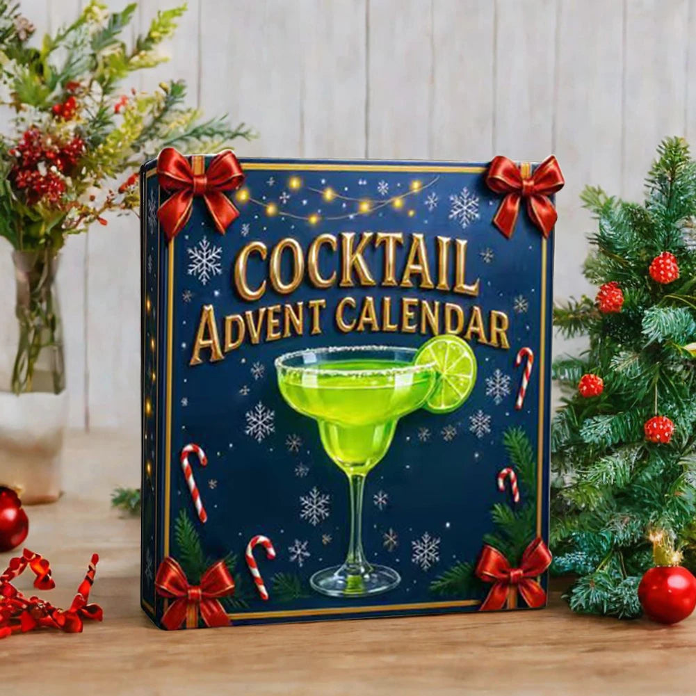 Cocktail Advent Calendar – 24 Acrylic Christmas Tree Ornaments