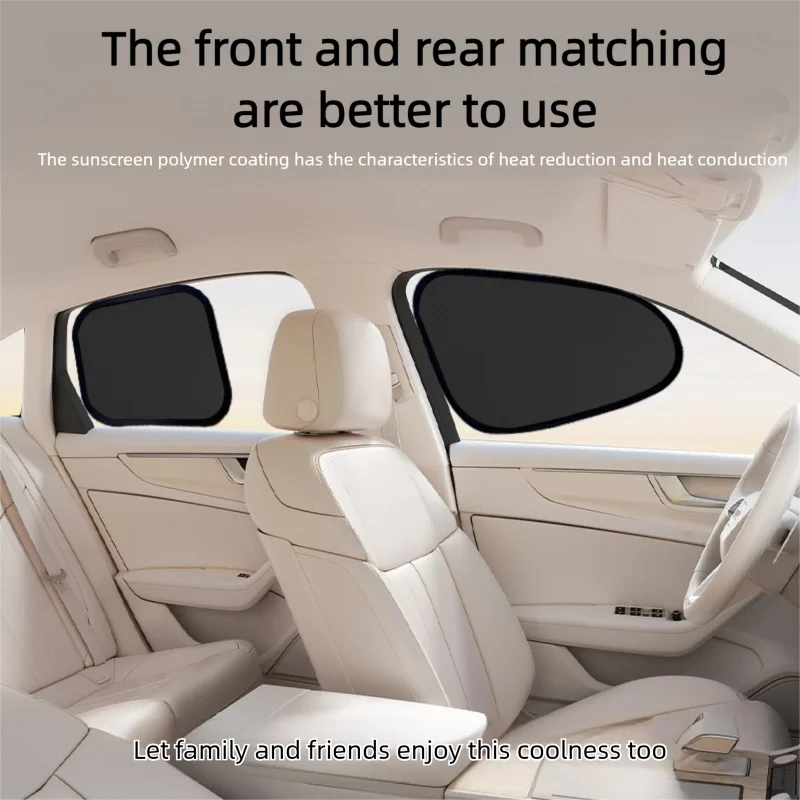Car Side Window Sunshade – Electrostatic UV Blocking Curtain