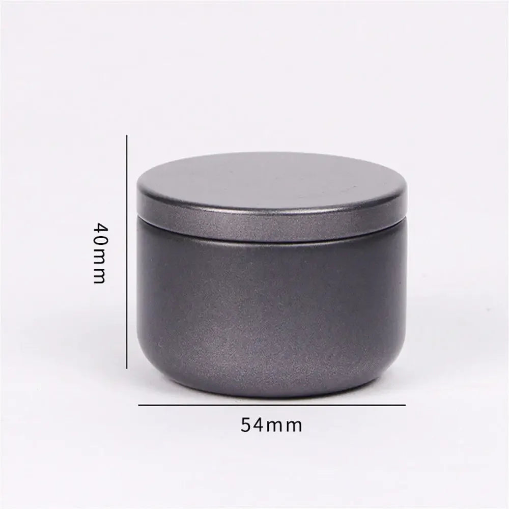 Portable Solid Color Mini Tin Box Tea Sealed Jar Packing Boxes Jewelry Candy Small Storage Can Coin Earring Headphones Gift Case Oasis Select Grey