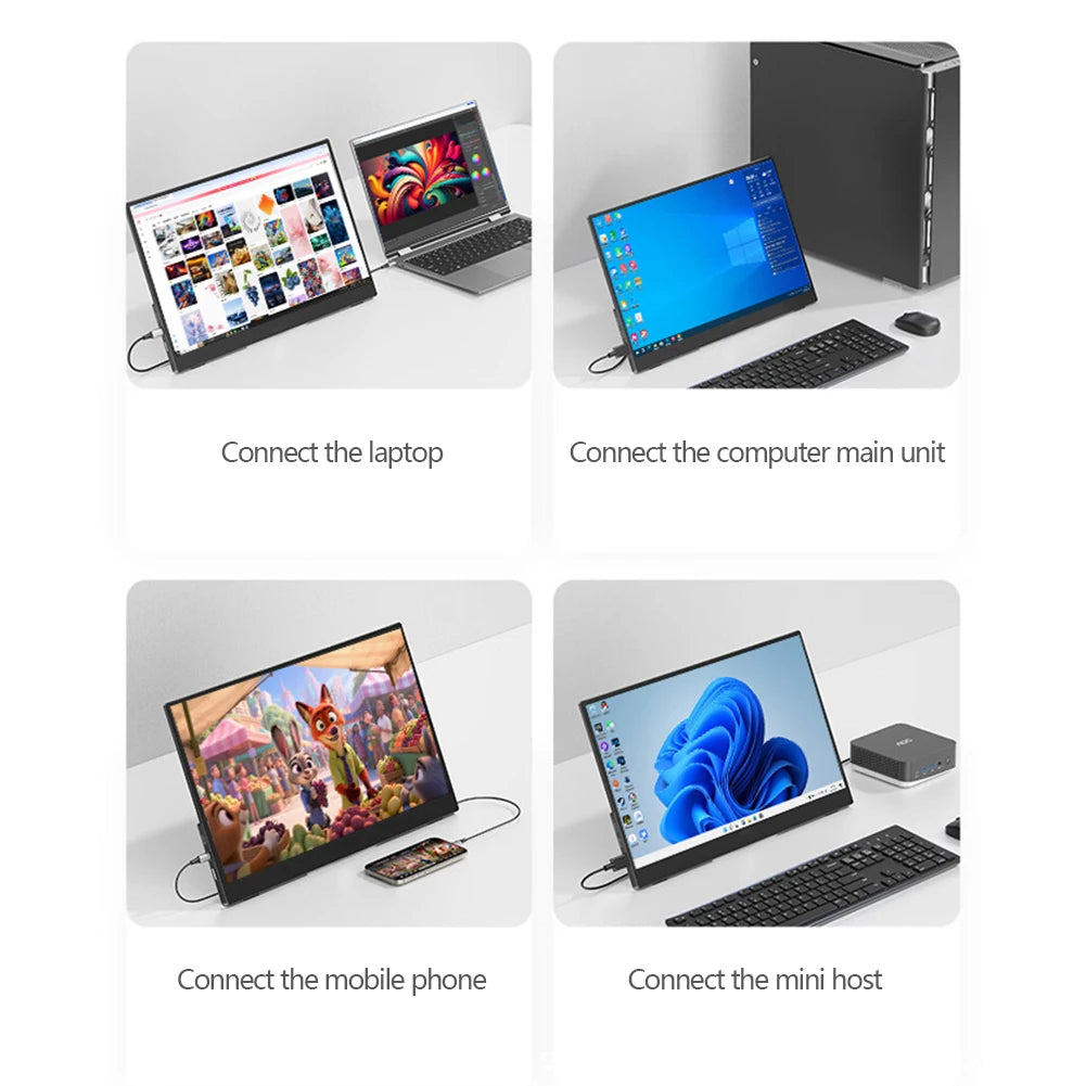 11.6" Portable Monitor HDMI LCD 1366x768 for Laptop PS4 Switch