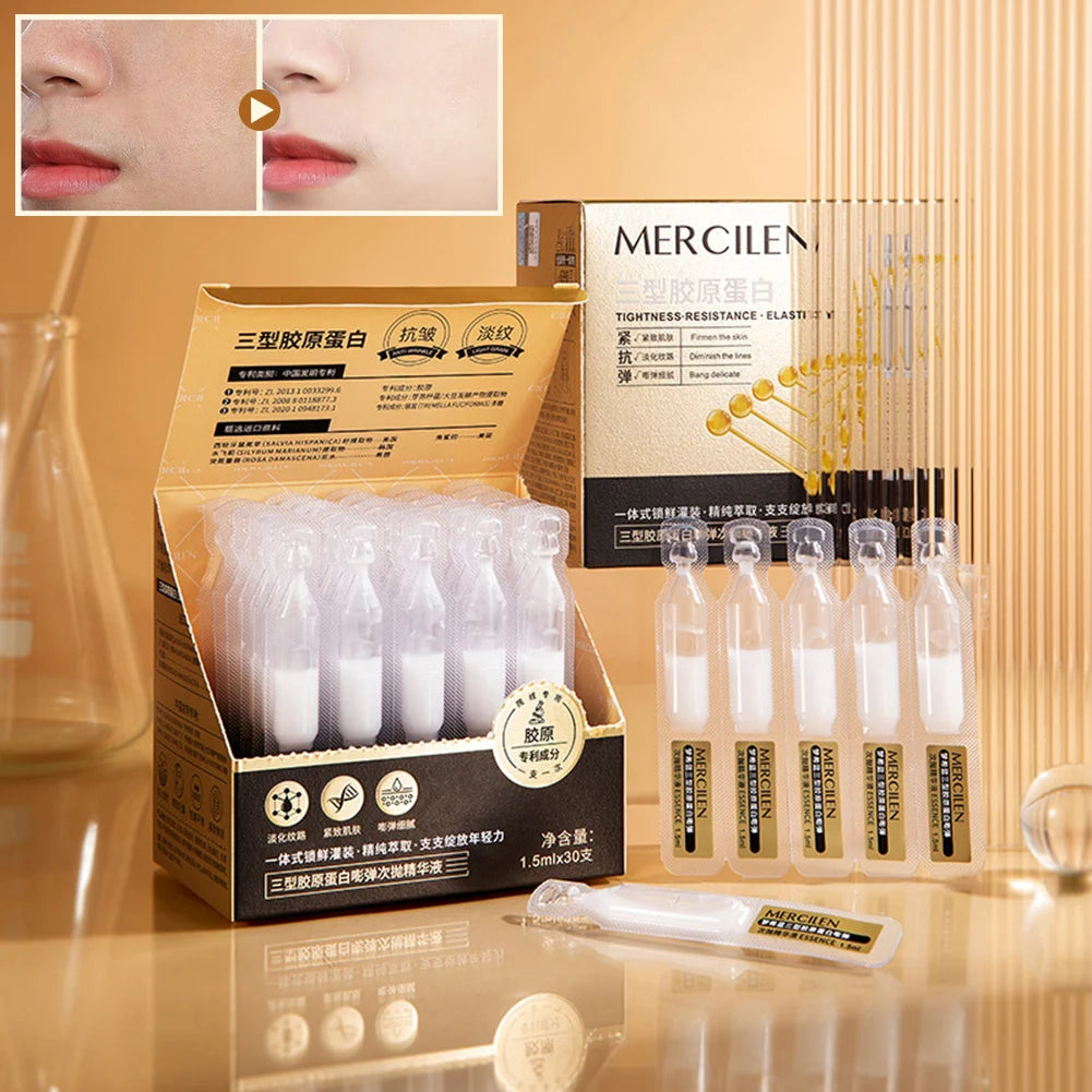 Collagen Firming Face Serum – Brightening & Moisturizing Vials