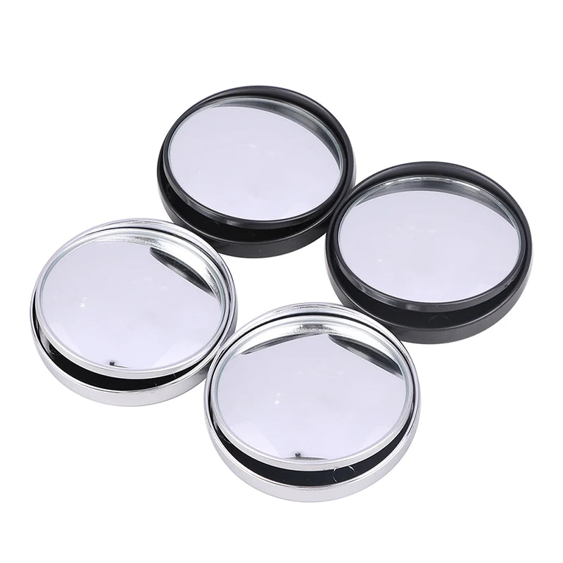 2PCS 75MM 3R-036 Stick-on Convex Blind Spot Rearview Mirror With Adjustable Wide Angle Oasis Select