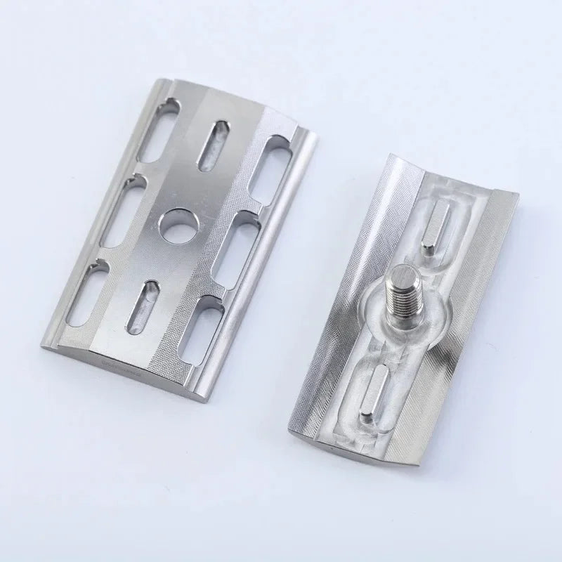 Yaqi SLOPE 316 Stainless Steel Slant Safety Razor Head with A 0.90mm Blade Gap Razor Head's 43mm Length and 24.6mm Width Oasis Select