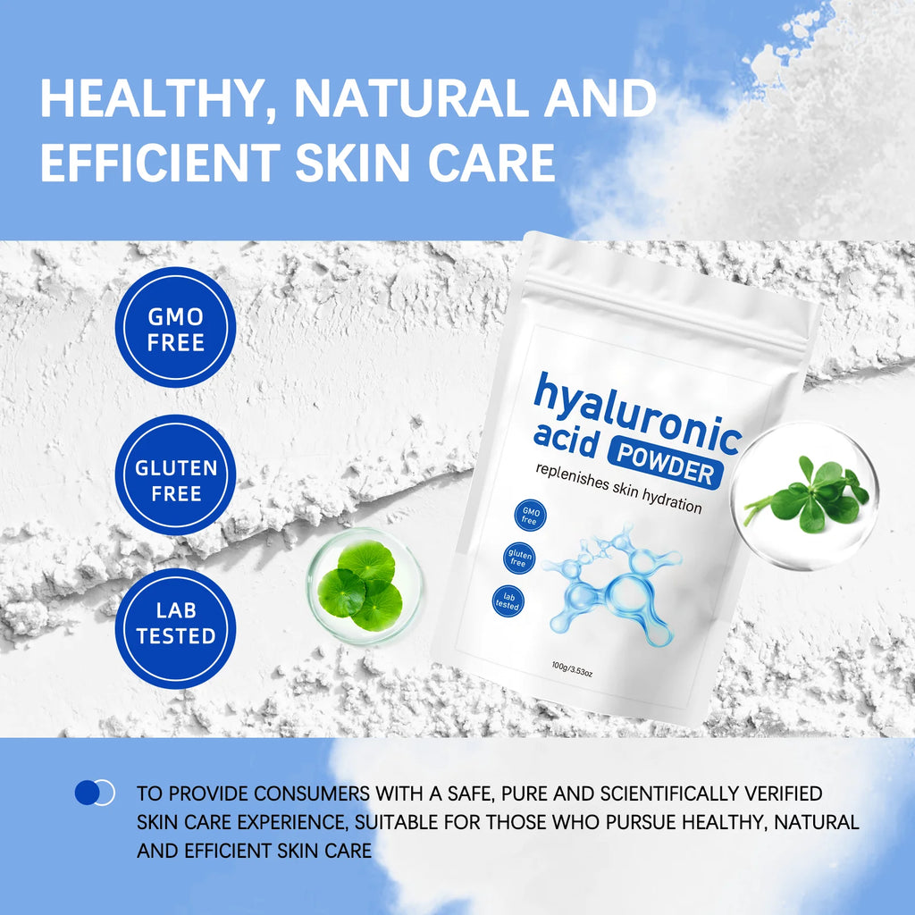 Hyaluronic Acid DIY Mask Powder 100g – Hydrating & Brightening DIY Face Mask Powder Oasis Select