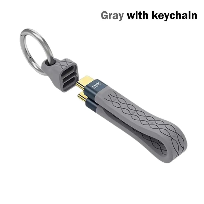 USB4 Cable PD240W Fast Charging Dual Type-C 40Gbps 8K Video Thunderbolt 4/3 Compatible Office Laptop Users Hot Sale New 2026 Oasis Select A5 with keychain