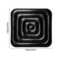 Inflatable Tub Cover Energy-Saving Lightweight Thermal Portable Lid Square Hot Tub Thermal Cover for Bathroom Bathtub Water Oasis Select 130cm
