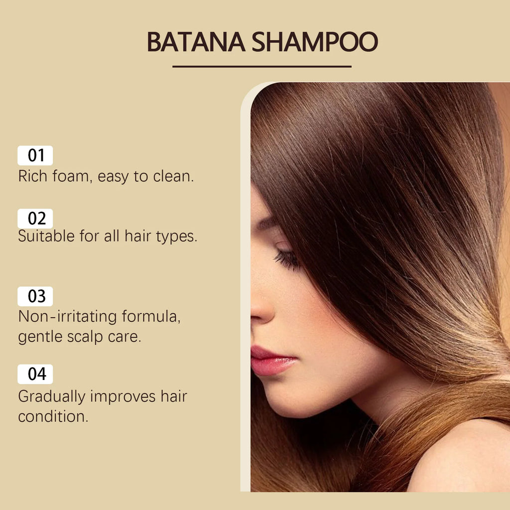 Batana Oil Shampoo - Deep Cleans Scalp & Hair, Controls Oil, Moisturizes, Softens Hair Strands, Reduces Dandruff & Soothes Scalp Oasis Select