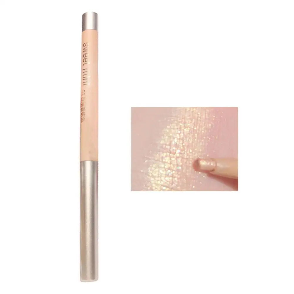 Sweet Mint Lying Silkworm Pencil Glitter Eyeshadow Pen Natural Long-Lasting Waterproof Shiny Eyeliner Outline Pen Stick Makeup Oasis Select
