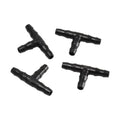 10-1000PCS Garden Water Connector Drip Irrigation for 1/4'' Tubing Hose Accessories Joint Barbed Tees Cross Eng Plug Adaptors Oasis Select 10 pcs