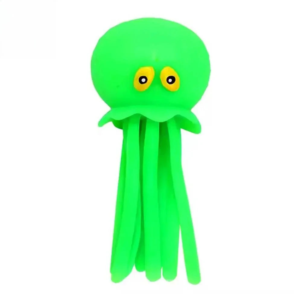 1pcs Baby Bath Toys Sponge Water Absorbing Octopus Squeezing Stress Relief Toys Summer Swimming Play Water Bath Toy for Children Oasis Select green