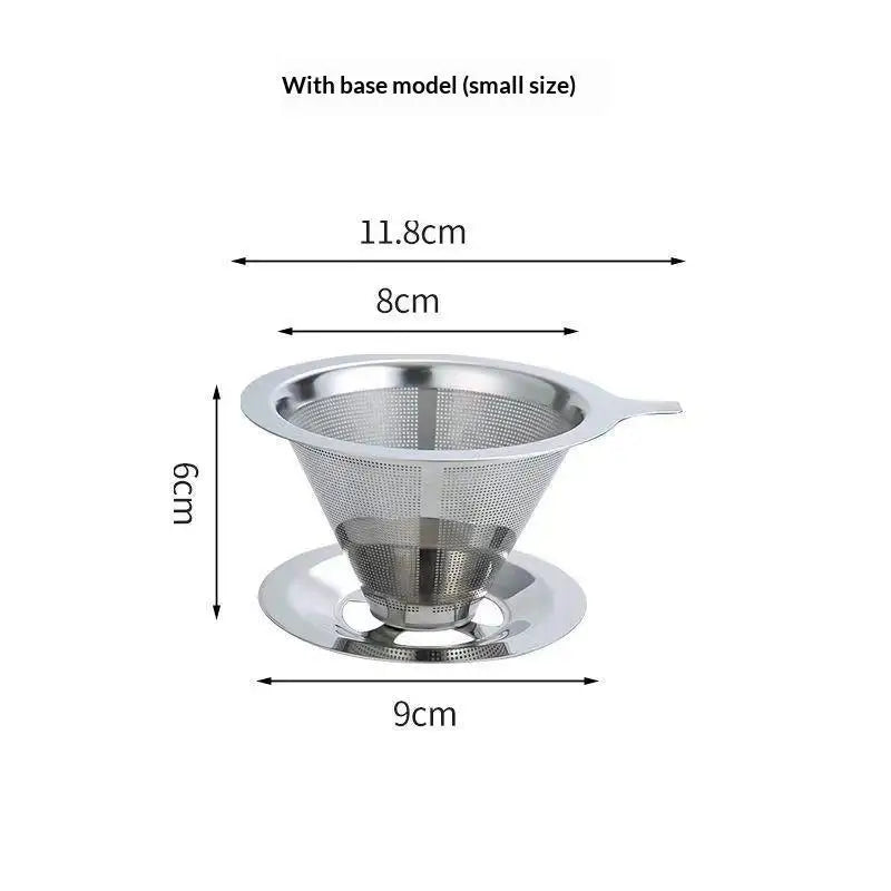 Reusable Stainless Steel Pour Over Coffee Filter | Paperless Dripper