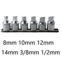 6-Pc Oil Drain Plug Socket Set | 1/2" Square Drive Auto Tool Socket Wrench Set Oasis Select Default Title