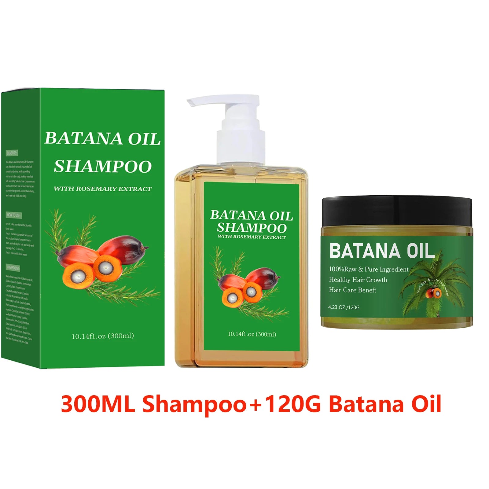 Batana Oil Shampoo & Conditioner Set – Hair Growth & Repair Hair Growth Shampoo Set Oasis Select