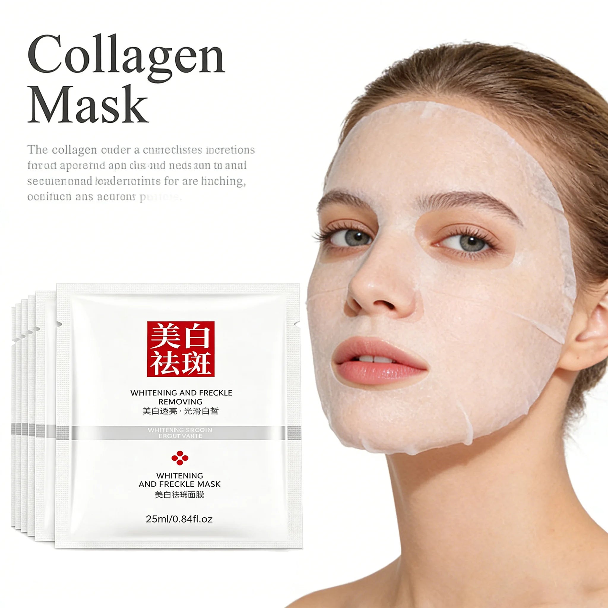 Collagen Face Mask Deep Hydration Anti-Aging Facial Mask Nourish Dry Skin Reduce Wrinkles Skin Tightening Mask Skin Care Oasis Select
