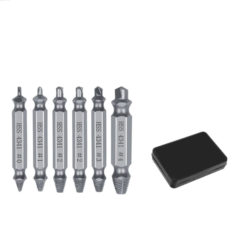 SLADE Stripped Screw Extractor Set – HSS Broken Bolt Remover Screw Extractor Set Oasis Select GZ233-6pcs