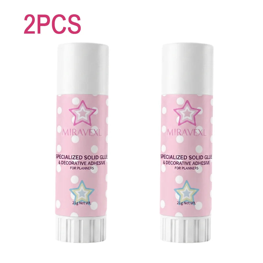 High Viscosity Solid Glue Stick for Scrapbooking DIY Journaling Stationery School Office Supplies Paper Craft Adhesive Pen Oasis Select 2PCS