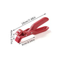 1pcs Hot Plate Gripper Clips Holder Tongs Bowl Holder Pot Clip For Moving Hot Plate Bowls Pizza Pan Air Fryer Microwave Oven Oasis Select Red
