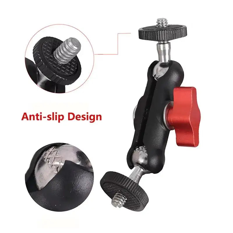 1 Set Photography Accessories Camera Metal Super Clamp With Double Ball Head Magic Arm For Monitor Light Mic Phone Mount Oasis Select