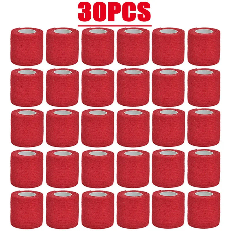 48/15/1Pcs Red Sport Self Adhesive Elastic Bandage Wrap Tape For Knee Support Pads Finger Ankle Palm Shoulder Oasis Select 30pcs-5cm