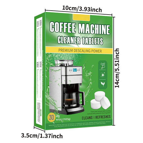 30-Pack Coffee Machine Descaling & Cleaning Tablets Coffee Machine Cleaner Oasis Select