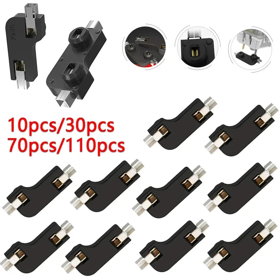10/30/70/110pcs Kailh Hot Swapping PCB Socket Mechanical Keyboard Hot Swap Dock for Outemu Cherry MX Switches DIY Keyboard Axis Oasis Select