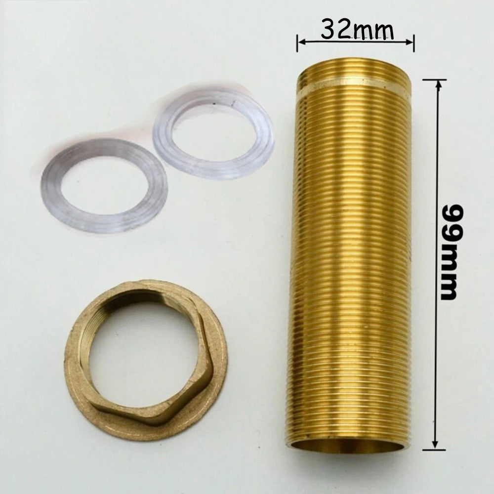 Kitchen Basin Mixer Tap Repair Fitting Kit Threaded Brass Tube Nut Install Parts Nut Is About 32mm Oasis Select M32-100mm